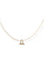 Birthstone link necklace <br>Gold Vermeil
