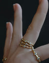 Demi Crystal Ring <br> Gold Vermeil