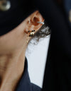 Connect Onyx Earring <br>Gold Vermeil