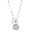 Club Soleil Toggle Necklace <br> Silver