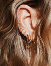 Comet earring, solid 14 karat gold-The World Is Not Enough Collection -Overload Studios