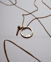 Ozone necklace, solid 14 karat gold-The World Is Not Enough Collection -Overload Studios