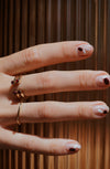 Saffira Pink ring<br>Solid gold