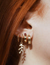 Rae Ruby earring <br>Gold Vermeil