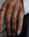 Bars ring <br>Solid gold