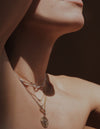 Cherry Lock necklace <br>Gold Vermeil