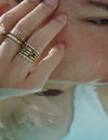 Bars ring <br>Solid gold