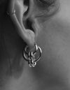 Leelah Hoop Earring <br> Silver