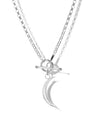Lunar Toggle Necklace <br> Silver