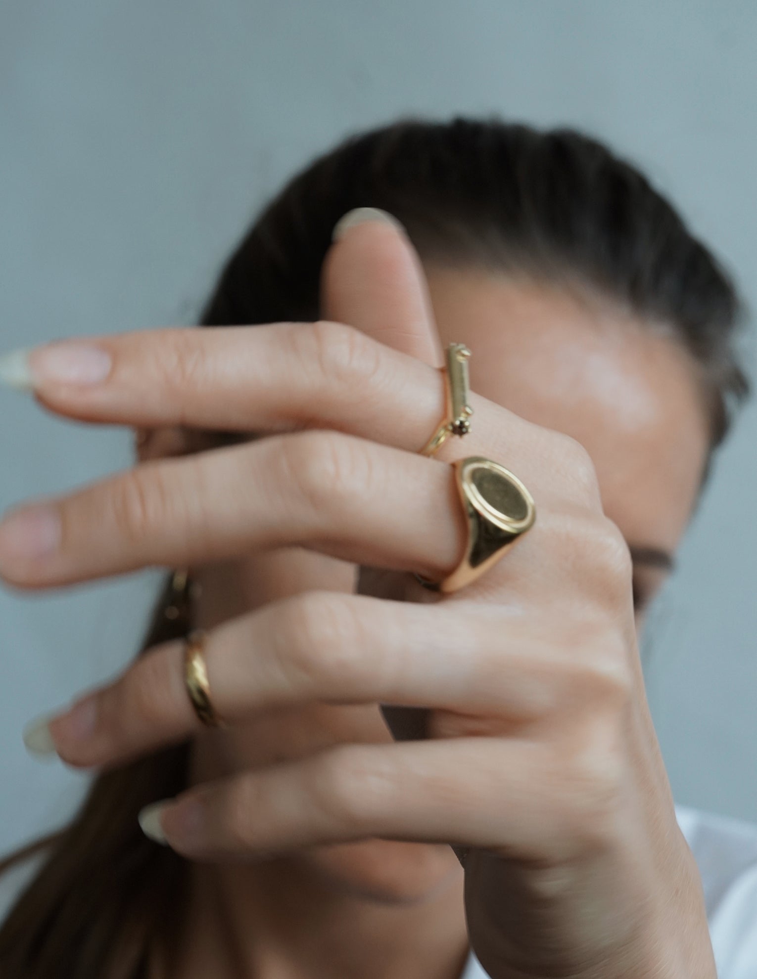 Signet ring Gold Vermeil