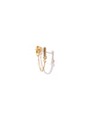 Clear Cosmic Dust earring <br>Solid gold
