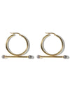 Trapeze Black Pearl Earrings <br> Gold Vermeil