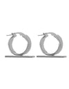 Trapeze Crystal Earrings <br> Silver