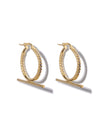 Trapeze Crystal Earrings <br> Gold Vermeil