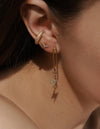 Viv Crystal Pavé Cuff Earring <br> Gold Vermeil