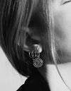 Rose Hoop earring <br>Solid Gold