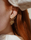 Sage Hoop earring <br>Gold Vermeil