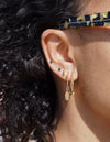 Baton Noir earring, solid 14 karat gold-Collection Cirque D'amour-Overload Studios