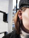 Comet earring silver-The World Is Not Enough Collection -Overload Studios