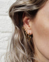 Trapeze large earring <br>Solid gold